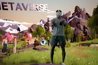 develop 3d game for pc, mobile, demo metaverse in unity