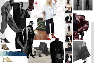 create fashion and trend based moodboard