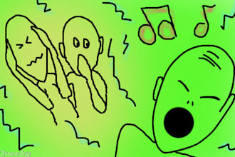 sing a message BADLY for 20 seconds