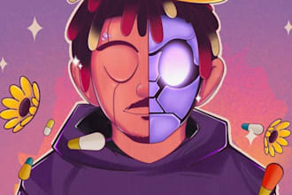 draw a awesome song cover art