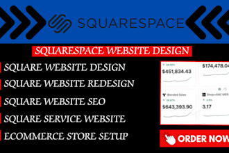 build squarespace website square online store design squarespace website design
