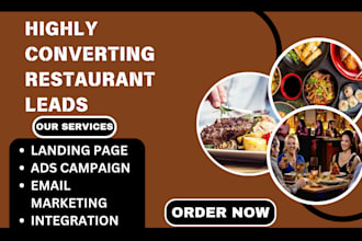 generate highly converting local restaurant leads