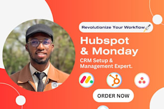 hubspot CRM setup email automation monday com and asana integration workflow