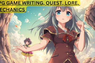 write, ghostwrite immersive storylines and quests for your video game or rpg