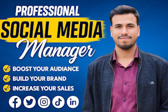 be your monthly social media marketing manager and content creator