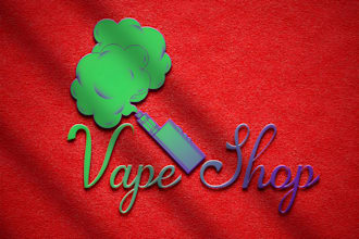 create unique cigar, smoke, vape, vape shop and band logo for your business