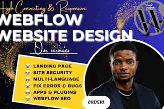 design, redesign or fix webflow website convert figma to webflow fix website bug