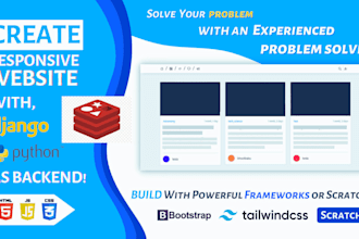 be your web programmer and full stack django python developer