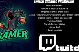 do fast twitch channel promotion and twitch affiliate to gain viewers