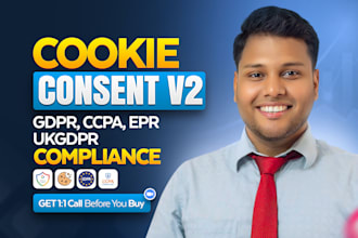 setup cookie consent mode v2 and gdpr ccpa cookie banner for your website
