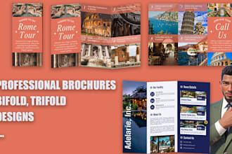 do real estate trifold, bifold and other brochures in 24hrs