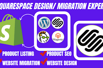 build squarespace website design squarespace magento godaddy wix to shopify