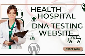 design dna testing website, redesign dna website, non profit website