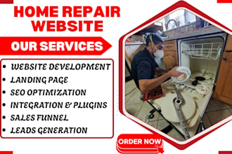 design home repair website home inspection handyman website home repair leads