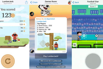 telegram mini app, ecommerce bot, gaming bot, finance management, content share