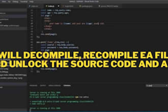crack decompile any forex ea file and unlock the source code