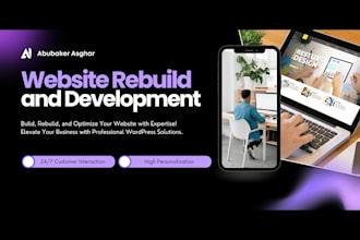rebuild website, provide wordpress maintenance and support