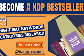 do research for profitable keywords and categories for your book on amazon KDP