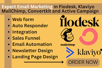 getresponse flodesk constant contact,activecampaign, convertkit klaviyo expert