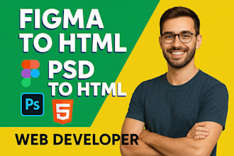 convert psd, figma or xd to html and css
