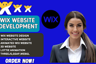 create wix website interactive animated wix studio  threejs r3f lottie animation