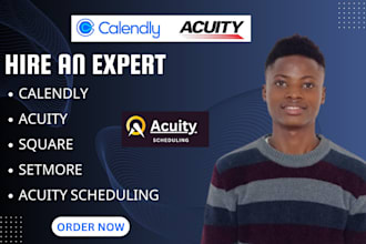 set up acuity scheduling,acuity,square site,vagaro, appointment setting,calendly
