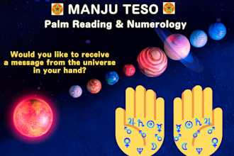 tell you the message from the universe in your hands