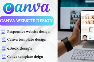 design canva website template canva website design canva landing page ebook