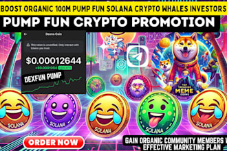 do solana meme coin marketing, token pump telegram community pump token investor