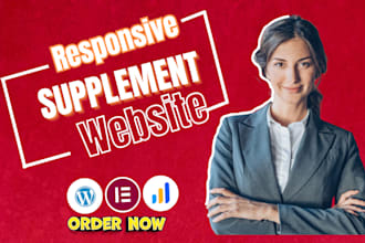 design supplement website supplement multivitamin nutrition shopify website