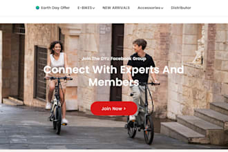 design ecojet bike ecommerce website bicycle store ebike website electric ebike