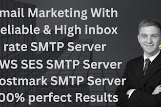 provide AWS ses, postmark SMTP server with the limits you need