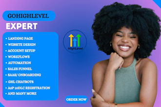 design gohighlevel website a2p 10dlc registration landing page automation expert
