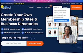 do brilliant directory directory website and business directory