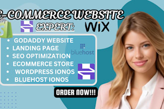 do ecommerce website on hostinger, shopify, wix, ionos, godaddy, squarespace