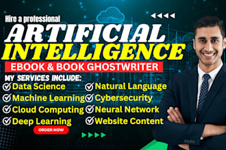 write cybersecurity, cloud computing, technical writing on ai ebook writer, ml