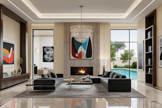 render high quality interior for retail stor, shop and home decor