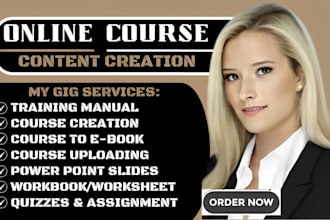 create online course creation course content course curriculum lesson plan