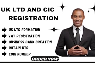 uk ltd,  cic registration ,vat ,utr ,eori for US and non US businesses