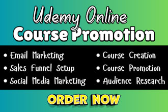 do udemy course promotion, online course marketing thinkific course sales funnel