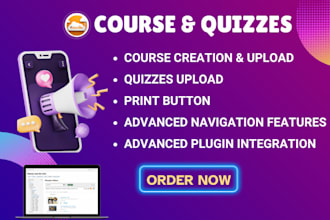 upload moodle quizzes, courses with advanced integration in moodle lms