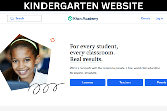 design kindergarten website education website daycare website preschool website