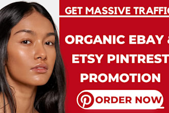 do etsy and ebay promotion on my pinterest with millions of audience