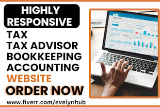 design tax website tax advisor bookkeeping tax preparation accounting website