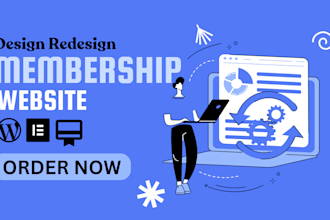 wordpress website development design redesign clone wordpress membership website