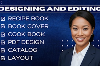 design professional recipe books, catalogs, magazines, ebook