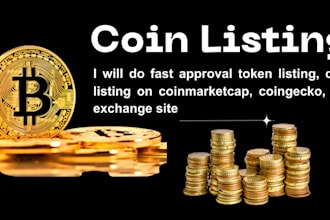 do approval token, coin listing , ico on coinmarketcap, coingecko, pancakeswap