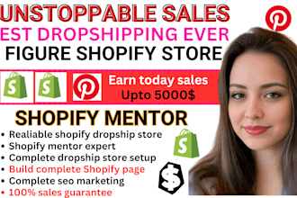 do 7 figure automate shopify dropshipping store coach, shopify store mentor va