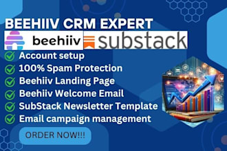 setup beehiiv newsletter beehive landing page design substack brevo campaign