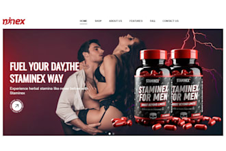design weight loss shopify store health and wellness nutrition supplement store